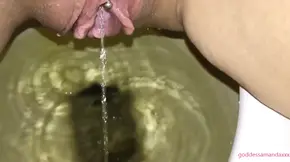 Follow My Pretty Pierced Pussy Peeing