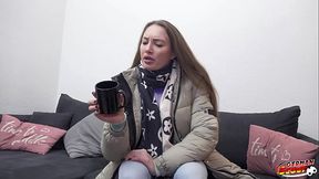 GERMAN SCOUT - Blonde tall Girl Julia Maze seduce to Cheating Casting Fuck at Model Job