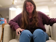 Amateur striptease and Solo masturbation