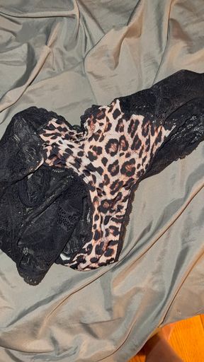 Leopard silky nurse panties