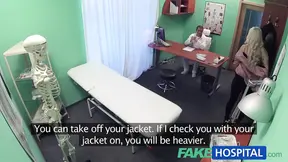 Hot Hospital Blonde patient gives blowjob before fucking