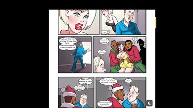 MILF comic gangbang big black cock bursts at her tight cunt