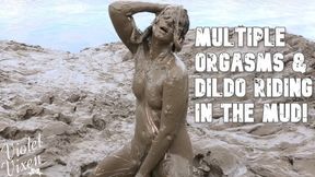 Naked Mud Dildo Multiple Orgasms