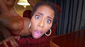 Ebony sensual babe thrilling porn video