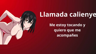 Llamada caliente , quiero que me folles por teléfono mientras me toco , gemidos