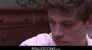 MaleIcons.com - Michael Delray's wild anal ride with priest Justin Dean's tight ass
