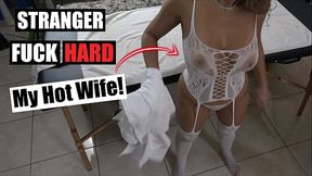 Stranger Fuck Hard my Sexy Milf Wife! - Massage - Ass Clapping - Real Orgasm!