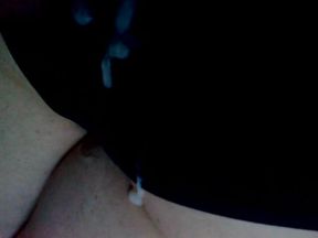 Cum on Her Black Panties
