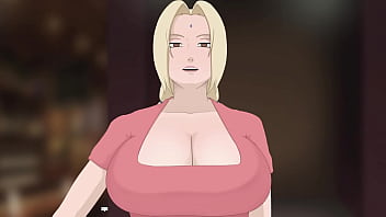 Blonde milf gives blowjob to big cock in cartoon parody