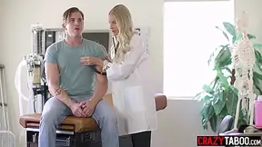 Sloppy Blowjob During Physical Examination By Big Tits Doctor - Emma Hix