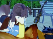 Furry Yaoi Hentai 3D - Dog Sukcs big horse dick and he cums in his mouth