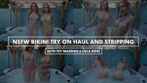 NSFW Bikini Try On Haul and Stripping with Ivy Maddox
