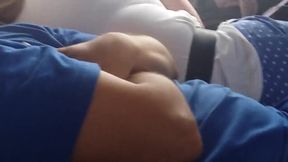 Big-Cock Daddy's Bulge on the Bus