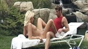 Blonde MILF Gets Pussy Licked and Creampied Outdoors