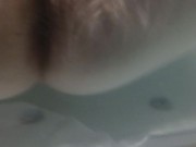 Enjoying the jacuzzi jets😉