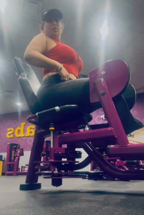Goddess working out and stretching. Full video media store