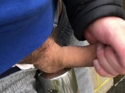 FREEBALLING while Jogging in SLOW MOTION ** got that DICK out **