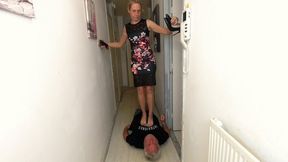 Danielle Trampling Bare Foot & Heels