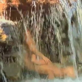 Lesbian hot sex outdoor in the water