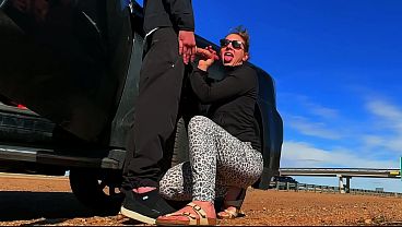 EXTREME Public Sex on the Side of the Road CAUGHT