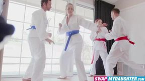 Mature stepdads taught me and Ashley Red the art of cock sucking and enduring big dicks