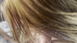 Exhibitionist milf undresses in a bus full of people and sucks dick