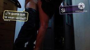 Sissy Being Fucked With The Open Door Exhibition For A Taxi Driver. Spanish Subtitles
