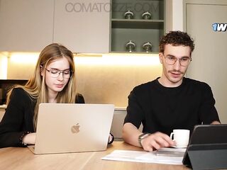 Large Tit Secretary Failed at Her Job...