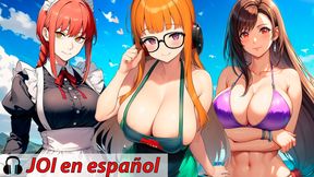 Spanish audio JOI. The goddesses of the island want to milk you non-stop.