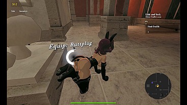 Mousetrap Theft & Bondage [ BDSM Hentai Game ] Ep.2 FUTANARI GOTH GIRL ANAL fucked a PUPPY SUIT cutie !