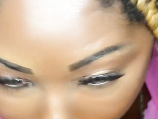 Black Hottie Gives Double Fellatio to Tradies to Pay The Bill