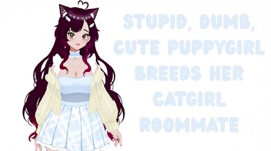 Catgirl bred raw by dumb puppygirl gushing creampie