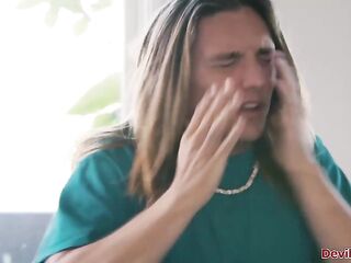 Stepmom Little Puck helps her stepson with his raunchy thoughts of her.The large breasts mother i'd like to fuck is tit banging him.Chap licks her butt during the time that fingering her vagina.