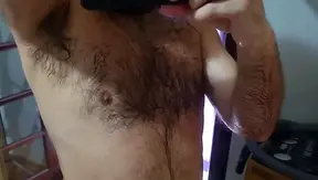 Horny Hairy Bear Moans While JERKING OFF Rock-Hard Dick – Huge Chest Thirst Traps –