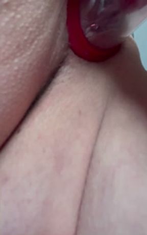 Another Shaved Pussy Pumping With My Toy Real Orgasm