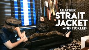 Leather Straitjacket and Tickled (1080p) Gay Bondage - Gay Domination - Foot Fetish - Tickling - Bondage