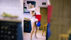 Hot as hell Milf won’t leave stepson’s cock alone
