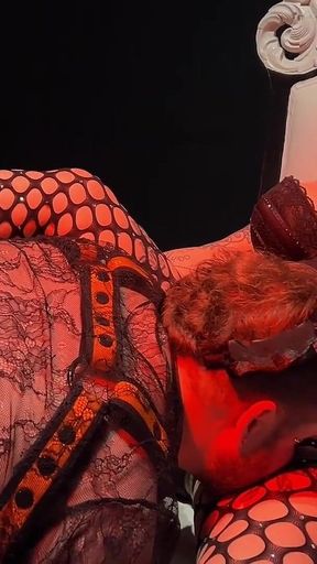 Trans Man Worshipping Dominatrix