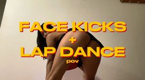 Ninja MAKI🖤 face kicks + lap dance pov🍑🦶🏽