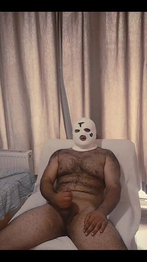 Hairy Masculine Man 2 Times Cum