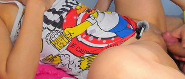 Look How My Stepbrother Touches Himself with My Pussy so Wet