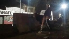 Flashing Short Skirt Without Panties Flashes Pussy and Gets Sex in Front of Onlookers