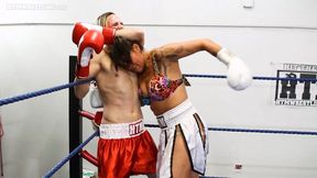 Dez Desire vs Ken Cool - Mixed Boxing Beatdown - (WindowsMedia) Femdom Boxing Match
