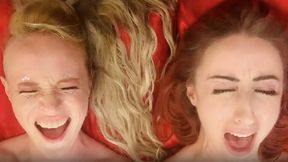 Lovers Intense Mutual Masturbation Eye Fuck from Above with POV, Masturbation and Eye Contact