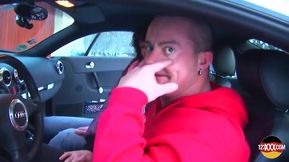 Cute Euro Girl Needed Help with Her Car