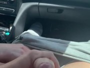 Una paja conduciendo