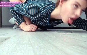 Yo anibutler squrting and licking her cum