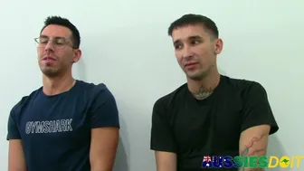 Tattooed Jordan Jamesons Massive BBC Pounds Twink Sage Roux Doggy