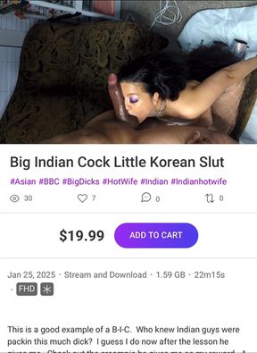 Indian wife takes BBC from her big-dicked husband