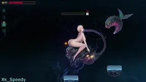 Sexy Blonde Fight her way through horny Aliens (Dark Star)